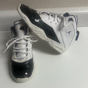 Jordan Kids' White and Black Sneakers